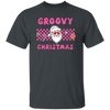 Groovy Christmas, Cool Santa, Pink Groovy Xmas, Merry Christmas, Trendy Christmas Unisex T-Shirt