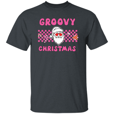 Groovy Christmas, Cool Santa, Pink Groovy Xmas, Merry Christmas, Trendy Christmas Unisex T-Shirt