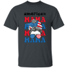 American Mama, Mother's Day, American Messy Bun Unisex T-Shirt