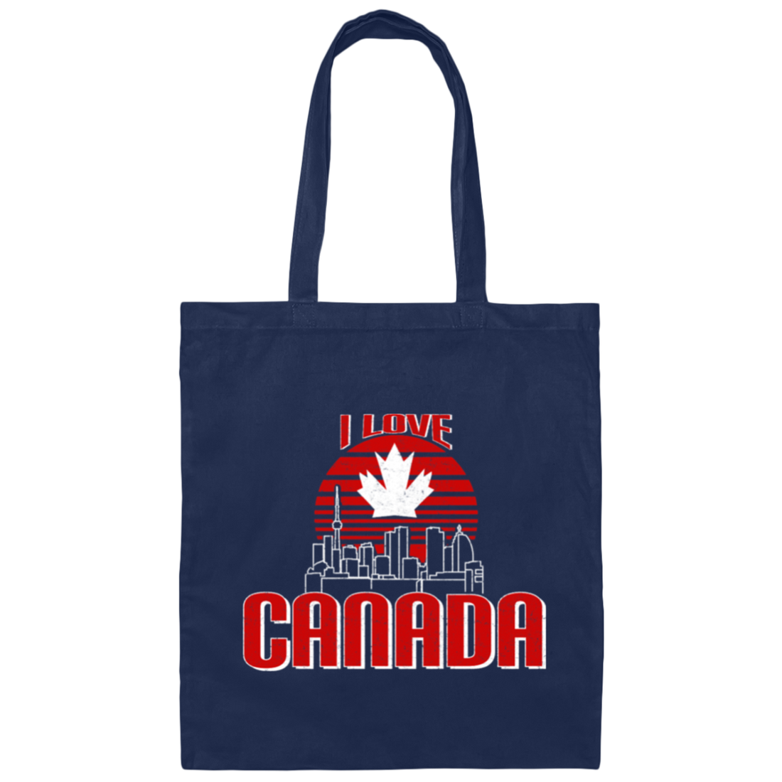 Canada Love, Vancouver, Maple Leaf, Love Canada, Best Country Canvas Tote Bag