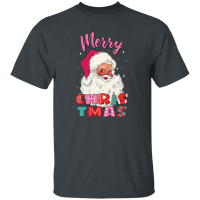 Cute Santa, Pinky Santa, Glance Santa Claus, Santa Face, Merry Christmas, Trendy Christmas Unisex T-Shirt