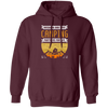 Husband And Wife Camping Partners For Life Funny Happy Camp Camping Pullover Hoodie