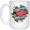 Be My Valentine, Be My Love, Flower Valentine, Valentine's Day, Trendy Valentine White Mug