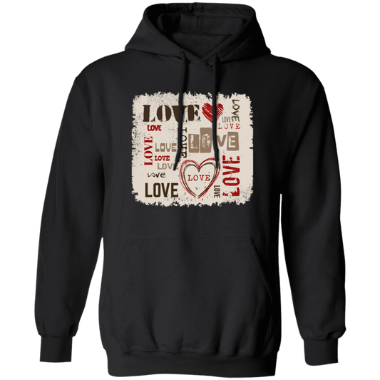 Love Design, Love Text, Valentine Design, Best Valentine Gift, Valentine's Day, Trendy Valentine Pullover Hoodie