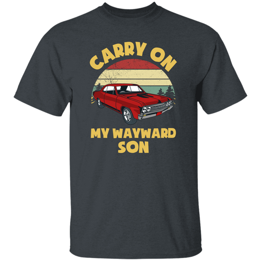 Carry On My Wayward Son, Red Car, Classic Car Unisex T-Shirt