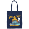 Love National Park, Love Yellowstone, Retro Yellowstone, Yellowstone Vintage Canvas Tote Bag