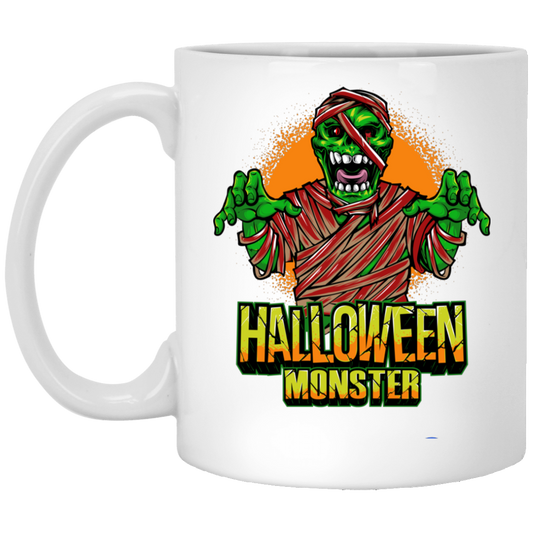 Halloween, Happy Halloween, Halloween Monster White Mug