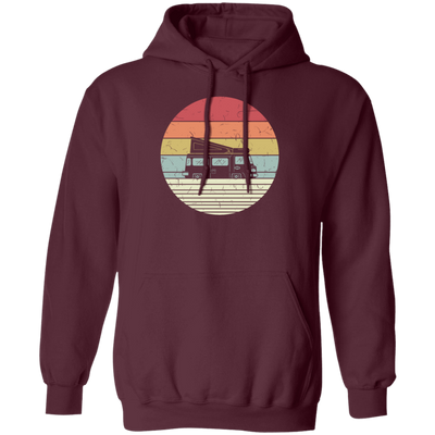 Camp Bus, Camping Bus, Retro Bus Go To Camp, Cool Bus For Family Campers Pullover Hoodie