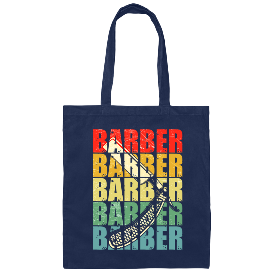 Barber Vintage, Love Barber Gift, Retro Barber, Barber In Classic Canvas Tote Bag