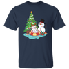 Funnny Santa, Merry Christmas Snow White, Santa In Pool, Trendy Halloween Unisex T-Shirt