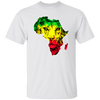 Africa Love Gift, Lion In Africa Map, Black History Gift, My Love Matter Unisex T-Shirt