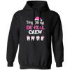 This Very Merry Dental Crew Pullover Hoodie is perfect for making a statement this holiday season! The trendy Christmas design features a set of charming teeth, adding a playful twist to a classic Christmas motif. Stay stylish and comfortable while showing off your love for all things dental with this unique and festive hoodie.