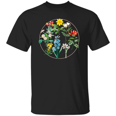 Wild Flowers, Lady Gift, Flowers in A Circle, Love Flowers Unisex T-Shirt