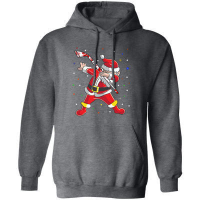 Dabbing Santa, Santa Claus, Sant Play Hockey, Merry Christmas, Trendy Christmas Pullover Hoodie