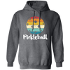 Pickleball, Retro Pickleball, Playing Pickleball Pullover Hoodie