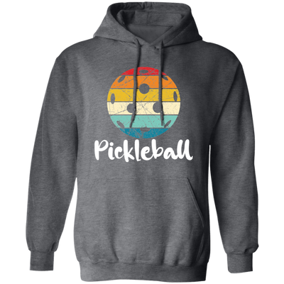 Pickleball, Retro Pickleball, Playing Pickleball Pullover Hoodie