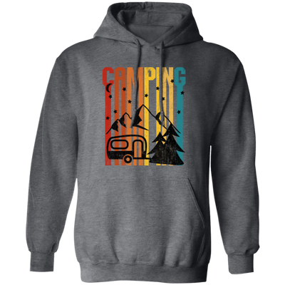Moon Camper, Camping Under The Moon By Maintain Of Lake, Great Gift For Lover Pullover Hoodie