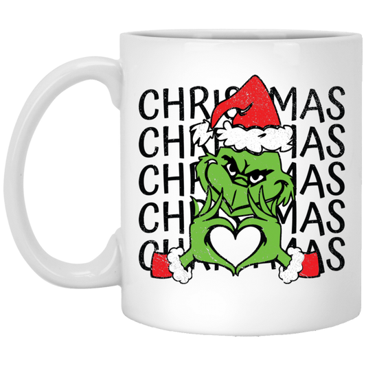 Grinchmas, Grinch Christmas, Green Grinch, Merry Christmas, Trendy Christmas White Mug