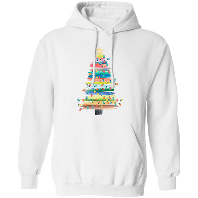 Celebrate the holidays in style with our Xmas Tree Watercolor Pullover Hoodie. The watercolor design adds a trendy touch to a classic Christmas tree and the "Merry Christmas" print adds a festive feel. Keep warm and fashionable this season with this must-have hoodie.