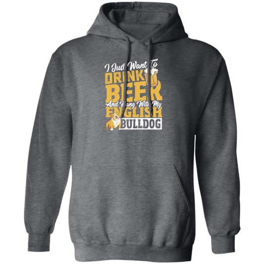 Love Bulldog, Love Beer, Love To Drink Beer, Best Of Beer  Lover Gift Pullover Hoodie