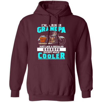 Best Love Grandpa, I Am A Biker Grandpa, Cooler Grandpa Gift Idea Pullover Hoodie