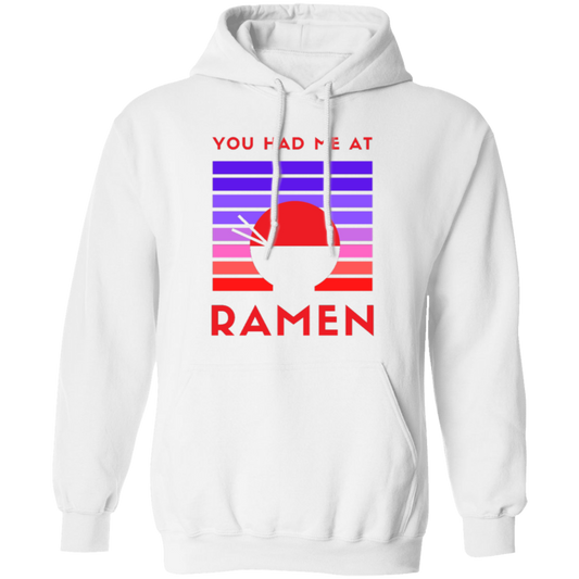 Love Ramen Noodle Abstract, Retro Feeling Hungry, Ramen Lover Pullover Hoodie