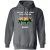 The Beauty Of Forest In The Afternoon Is Rhino, Retro Rhino Pullover Hoodie