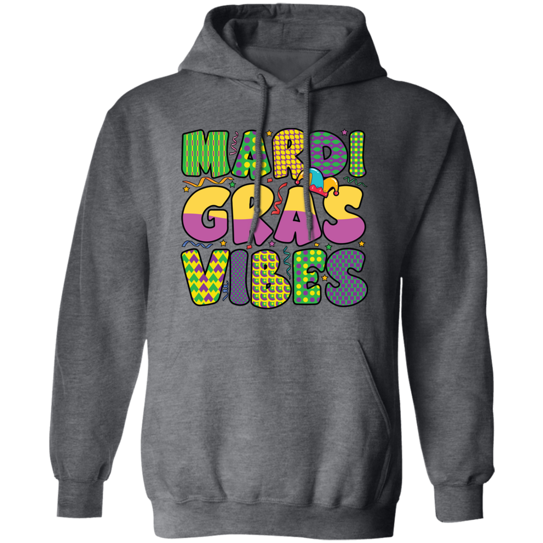Mardi Gras Vibes, Mardi Gras Festival, Mardi Gras Day Pullover Hoodie