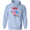 Cute Gnome, Gnome Couple, Gnome Ride A Bike With Love, Valentine's Day, Trendy Valentine Pullover Hoodie