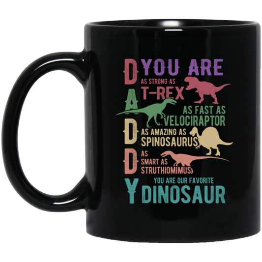 Daddy Lover, Retro Dad Gift, Father's Day Gift Black Mug