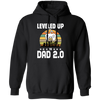 Leveled Up To Dad 2.0, Retro Father's Day, Love Daddy, Vintage City Pullover Hoodie