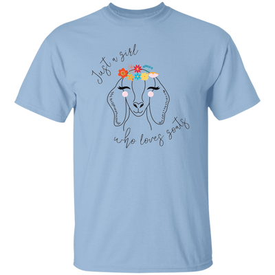 Just A Girl Who Loves Goat, Goats Draw, Cute Goats Unisex T-Shirt