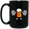 Beer Workout, Funny Beer Lover, Beer Love Gift, Beer Do Exercise Black Mug