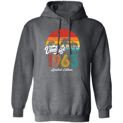 Vintage 1963, 1963 Birthday, 1963 Limited Edition, 1963 Retro Pullover Hoodie