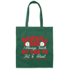 My Baseball Gift, Baseball Dad, I Always Teach My Kids To Hit And Steat, Love Baseball Canvas Tote Bag