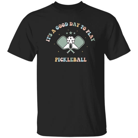 It's A Good Day To Play Pickleball, Groovy Pickleball Unisex T-Shirt