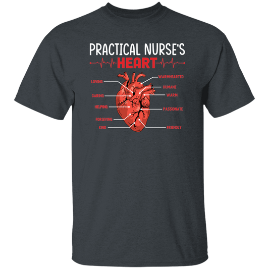 Practical Nurse Heart, Love Heart, My Heart Is Yours Unisex T-Shirt