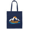 Retro Vintage Cool Vermont Mountains Gift Canvas Tote Bag