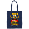 Win The Game, Axe Object, Beer And Sharp, Gift For Winner Canvas Tote Bag