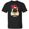 Funny Cartoon Hip Hop Pug Dog, Pug Love Gift, Cool Pug, Rich Pug Unisex T-Shirt