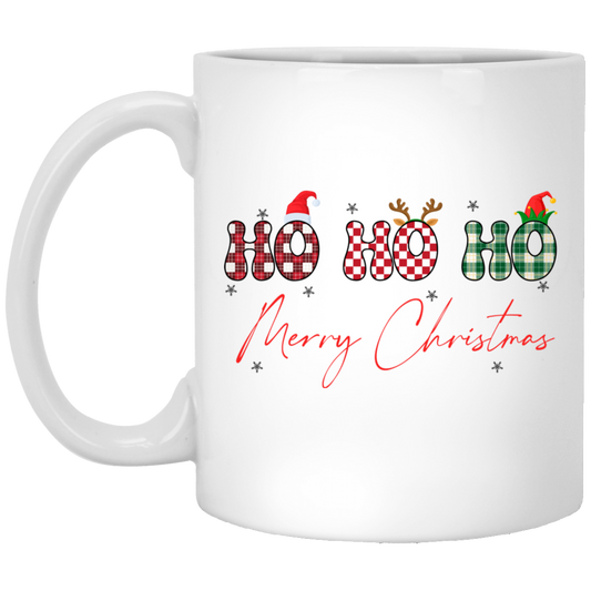 Ho Ho Ho, Merry Christmas, My Retro Christmas White Mug