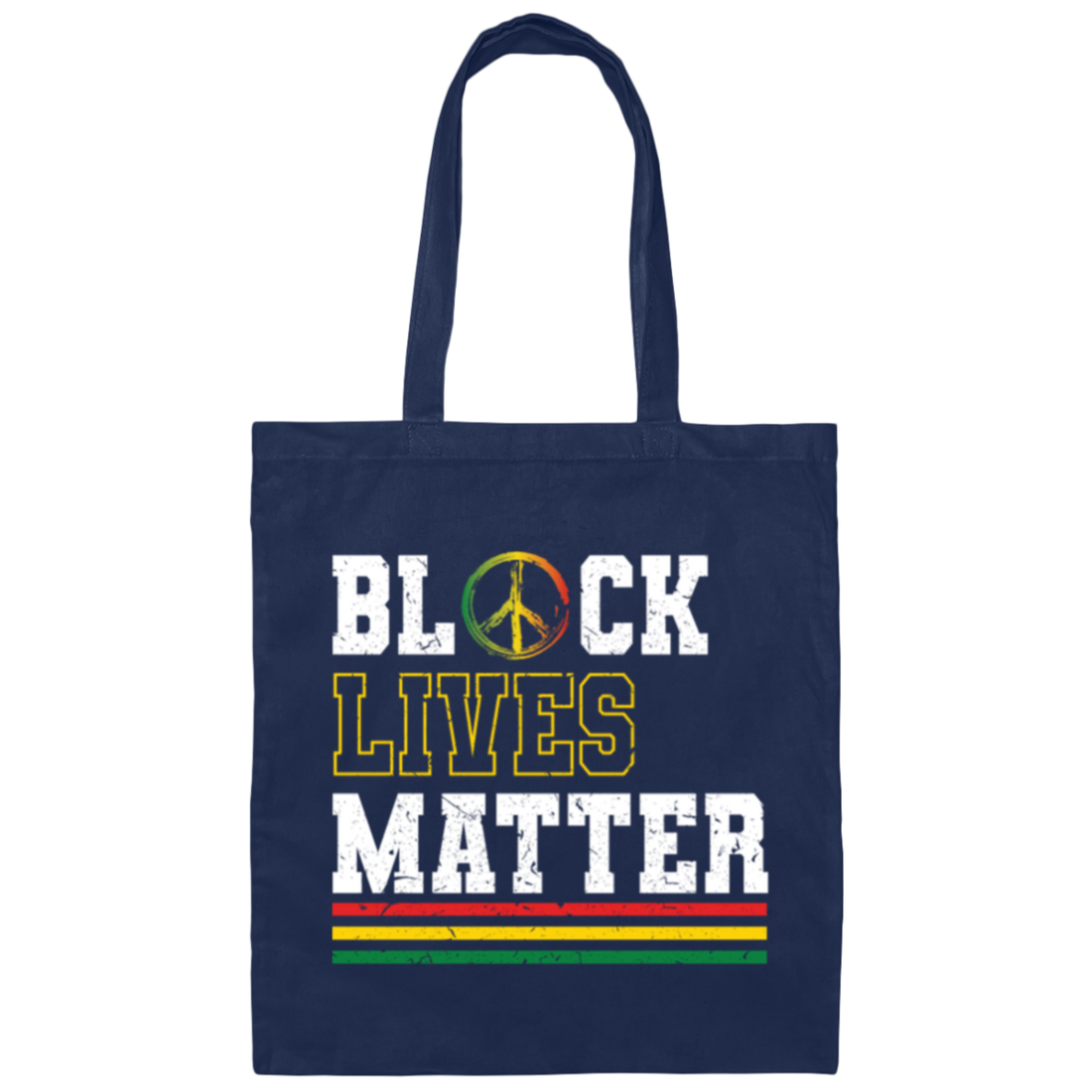 Black Live Matters Stop Racism Human Rights Canvas Tote Bag