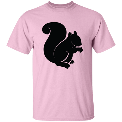 Squirrel Silhouette, Watercolor Squirrel, Animal Silhouette Black Unisex T-Shirt