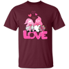 Gnome Couple, Cute Couple, Pink Gnome, Love Couple, Valentine's Day, Trendy Valentine Unisex T-Shirt