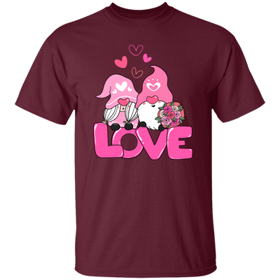 Gnome Couple, Cute Couple, Pink Gnome, Love Couple, Valentine's Day, Trendy Valentine Unisex T-Shirt