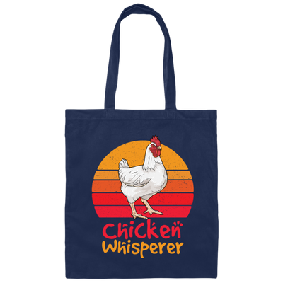 Retro Chickens, Love Chicken Whisperer, Chicken Love Vintage Gift Canvas Tote Bag