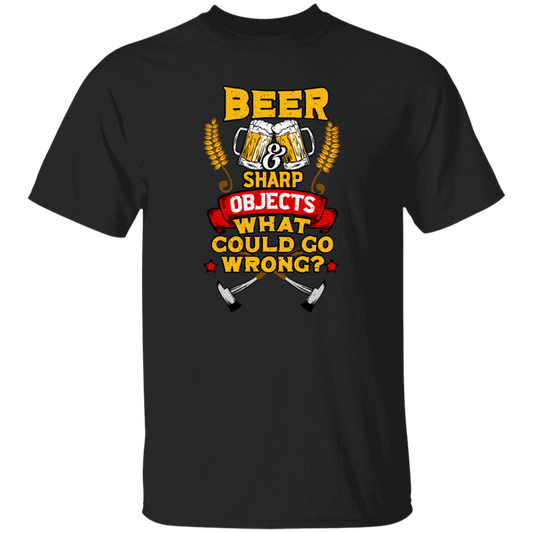 Win The Game, Axe Object, Beer And Sharp, Gift For Winner Unisex T-Shirt