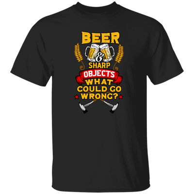 Win The Game, Axe Object, Beer And Sharp, Gift For Winner Unisex T-Shirt
