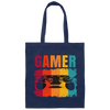 Gamer Nerd Geek Pro, Retro Gamer  Gift Canvas Tote Bag