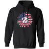 American Baseball, Sunflower Baseball, Leopard Sunflower-3 Pullover Hoodie